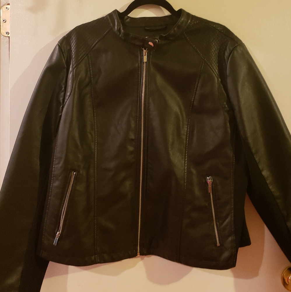 Faux Leather Jacket